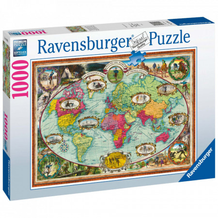 Puzzle Harta Lumii, 1000 Piese - Img 3