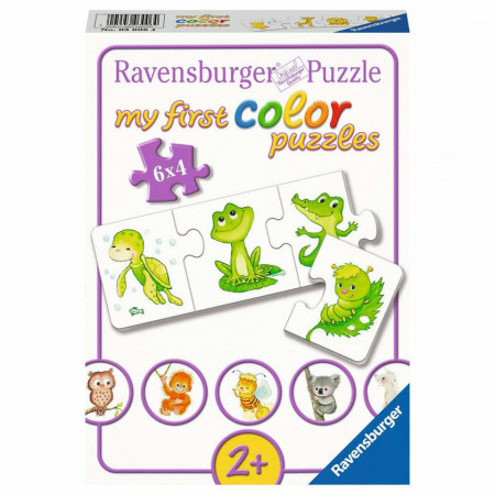 Puzzle Pui De Animale, 6X4 Piese - Img 2