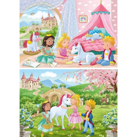 Ravensburger - Puzzle printese si unicorn 2x12 piese - Img 3