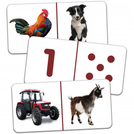 THE LEARNING JOURNEY - PUZZLE DOMINO ANIMALE DE LA FERMA - Img 2