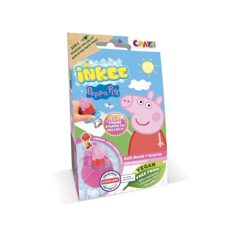 Craze - Bila de baie Inkee cu surpriza figurina stampila Peppa Pig - Img 2