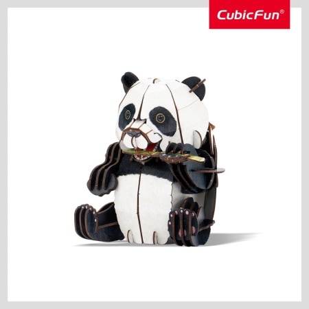 Cubic Fun - National Geographic Animale Salbatice Puzzle 3D Panda 55 piese - Img 4