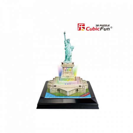 Cubic Fun - Puzzle 3D Led Statuia Libertatii 37 Piese - Img 2