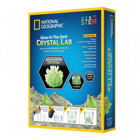 National Geographic - Kit Creativ Laborator De Crestere Cristale Verzi - Img 3
