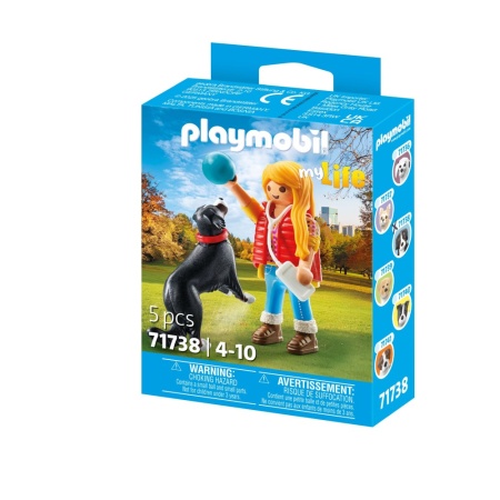Playmobil - Figurina femeie cu animalut de colectie caine de Munte - Img 3