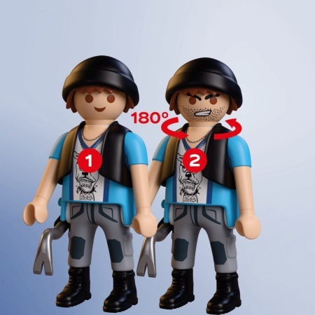Playmobil - Jucarie de rol Politist cu motocicleta in urmarirea hotului - Img 3