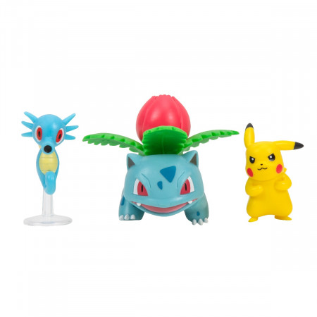 Pokemon - Set 3 figurine de actiune, (Pikachu #2 &amp; Horsea &amp; Ivysaur) S16 - Img 2
