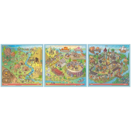 Ravensburger - Puzzle Up istorie 3 puzzle 100 121 144 piese - Img 3