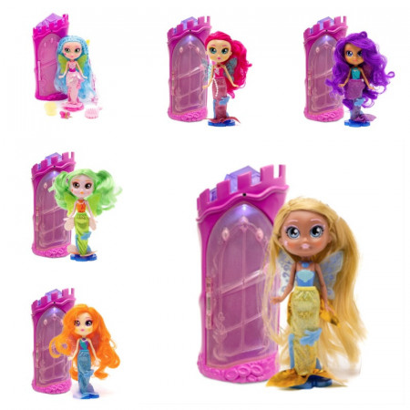 Bright Fairy Friends - Set de joaca cu sirena, castel si accesorii