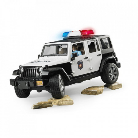 Bruder - Jeep Wrangler Unlimited Rubicon De Politie Cu Sirena Si Figurina - Img 4