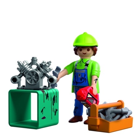 Playmobil - Figurina mecanic cu accesorii - Img 2