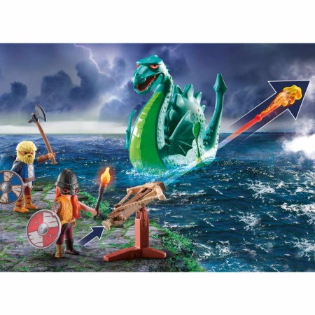 Playmobil - Promo Pack Viking cu monstru marin - Img 5