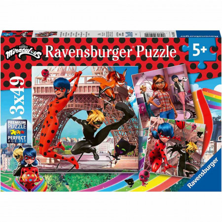 Puzzle Miraculous, 3X49 Piese - Img 4