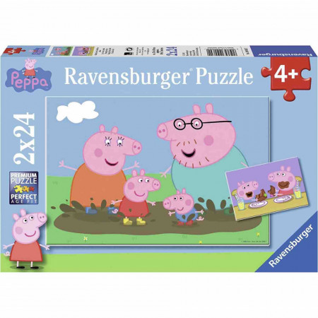 Puzzle Peppa Pig, 2X24 Piese - Img 3