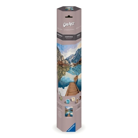 Ravensburger - Pictura pe numere Tablou Canvas vedere la lac - Img 2