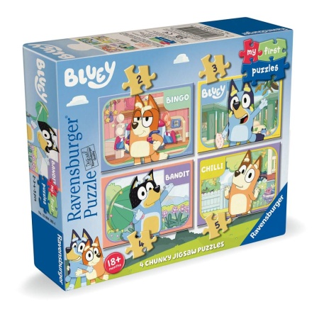 Ravensburger - Puzzle Bluey 4 buc in cutie 2 3 4 5 piese - Img 2