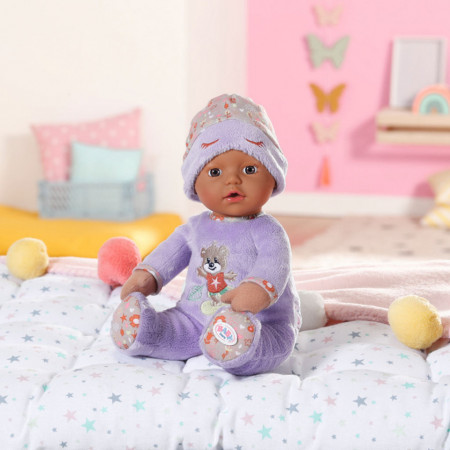 BABY born - Bebelus negru cu hainute violet 30 cm - Img 2