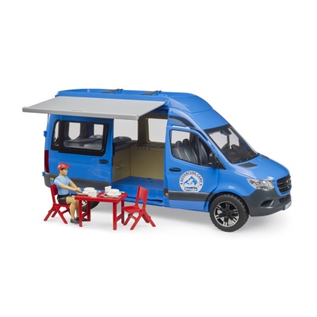 Bruder Sprinter Camping Mercedes Benz cu sofer si accesorii - Img 3