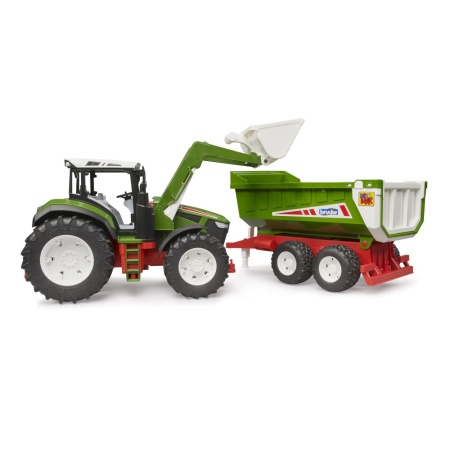 Bruder Tractor Roadmax cu incarcator frontal si remorca basculabila - Img 4