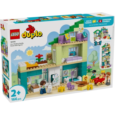 Casă modernă de familie 3 în 1, cu figurine - Img 2