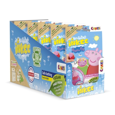 Craze - Bila de baie Inkee cu surpriza figurina stampila Peppa Pig - Img 4