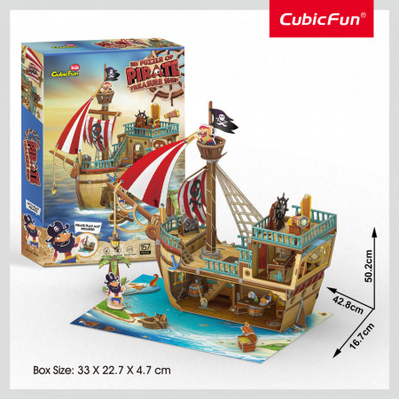 Cubic Fun - Puzzle 3D Nava Comorilor 157 Piese - Img 3