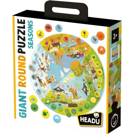 Headu - Puzzle Educativ rotund sa invatam Anotimpurile