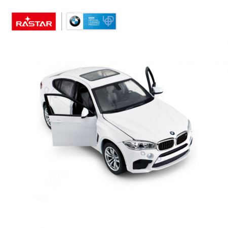 Masinuta Metalica Bmw X6M Alb Scara 1 La 24 - Img 2