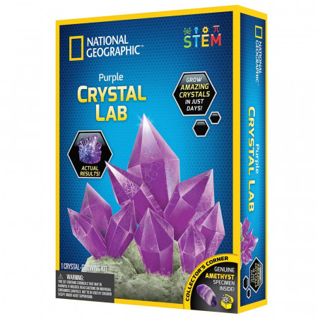 National Geographic - Kit Creativ Laborator De Crestere Cristale Violet - Img 2