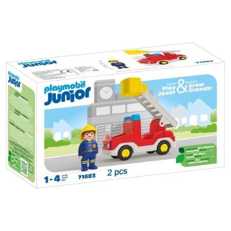 Playmobil Junior - Camion cu pompier - Img 2