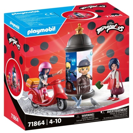 Playmobil - Miraculous Plimbare cu scuterul prin Paris - Img 2