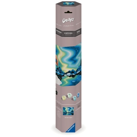 Ravensburger - Pictura pe numere Tablou Canvas Aurora Boreala - Img 3
