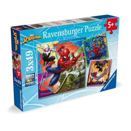 Ravensburger - Puzzle Marvel Spiderman 3x49 piese - Img 2