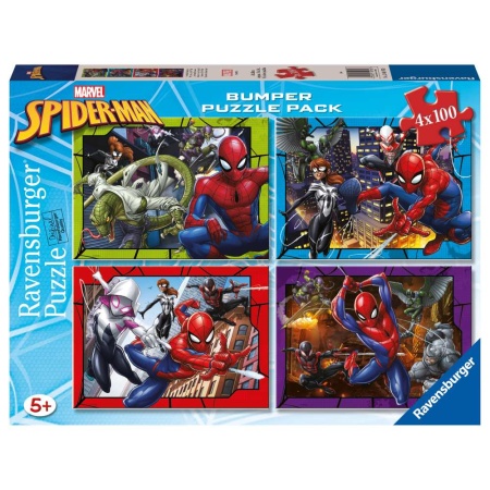 Ravensburger - Puzzle Spiderman 4x100 piese - Img 5