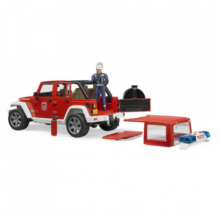 Bruder - Jeep Wrangler Unlimited Rubicon De Pompieri Cu Figurina - Img 2