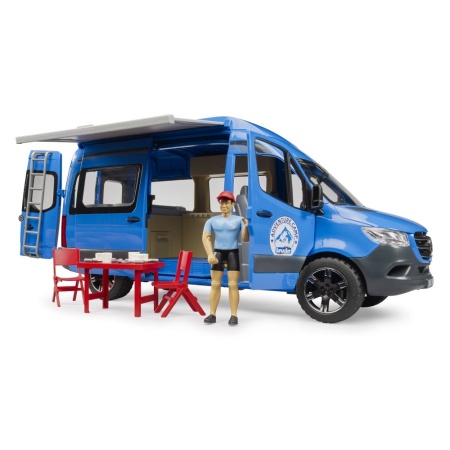 Bruder Sprinter Camping Mercedes Benz cu sofer si accesorii - Img 4