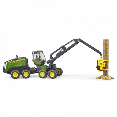 Bruder - Tractor Forestier John Deere 1270G Cu Un Bustean - Img 3