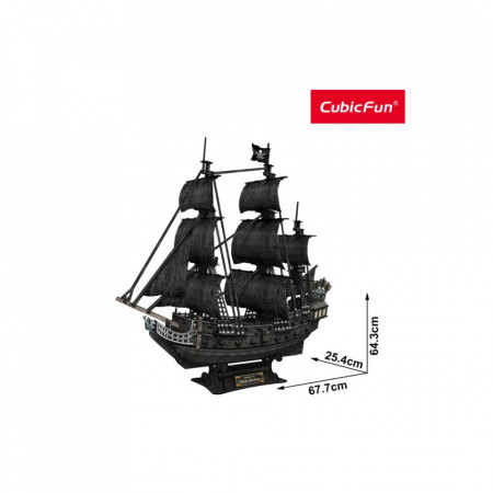 Cubic Fun - Puzzle 3D Nava Mare Queen Anne 328 Piese - Img 3