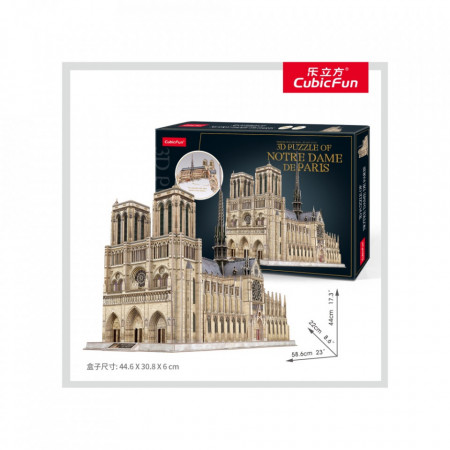 Cubic Fun - Puzzle 3D Notre Dame (Nivel Complex 293 Piese) - Img 2