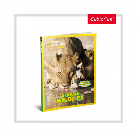 Cubic Fun - Puzzle 3D si Brosura-Animale Salbatice 69 Piese - Img 3