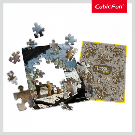 Cubic Fun - Puzzle In Cutie Stegosaurus 63 Piese - Img 2