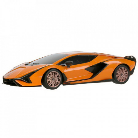 Masina Cu Telecomanda Lamborghini Sian Portocaliu Cu Scara 1 La 24 - Img 5