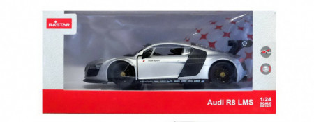 Masinuta Metalica Audi R8 Argintie Scara 1 La 24 - Img 2