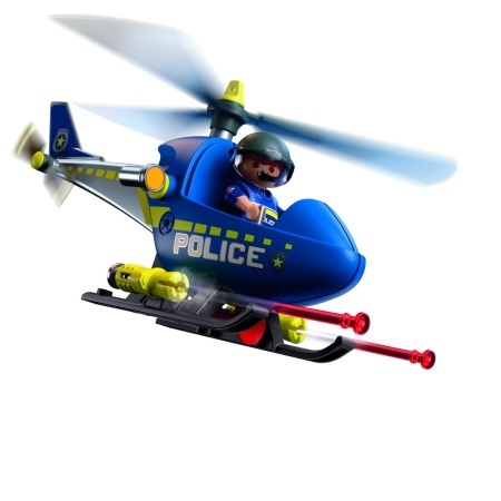 Playmobil - Jucarie de rol Elicopter de politie - Img 2