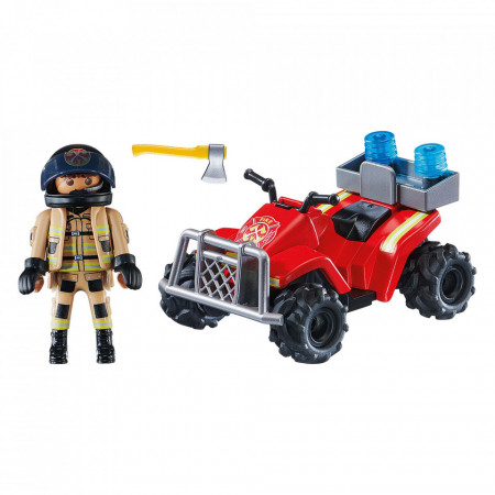 Playmobil - Vehicul Pullback Pompieri - Img 3