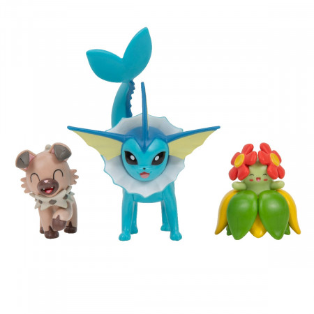Pokemon - Set 3 figurine de actiune, (Rockruff &amp; Bellossom &amp; Vaporeon) S16 - Img 2