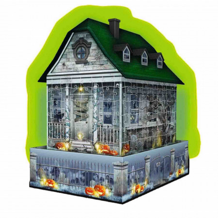 Puzzle 3D Led Casa Bantuita, 216 Piese - Img 3