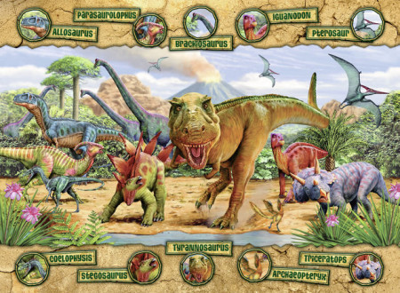 Puzzle Dinozauri, 100 Piese - Img 2