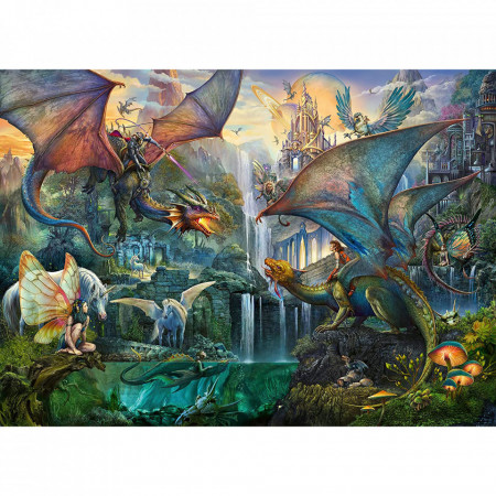 Puzzle Dragoni La Lupta, 9000 Piese - Img 2