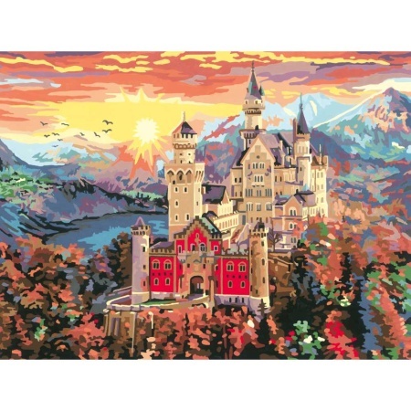 Ravensburger - CreArt pictura pe numere pentru adulti castel de basm - Img 3